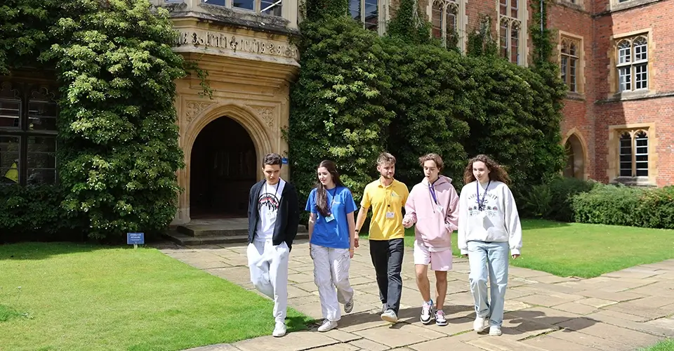 Students with staff